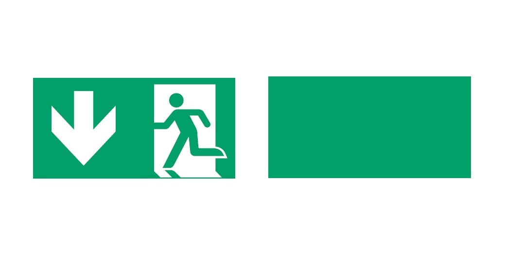 MENVIER CSA SRL - MNV40071354507 PANNELLO LED BS/CIECO, ISO7010, 20 M