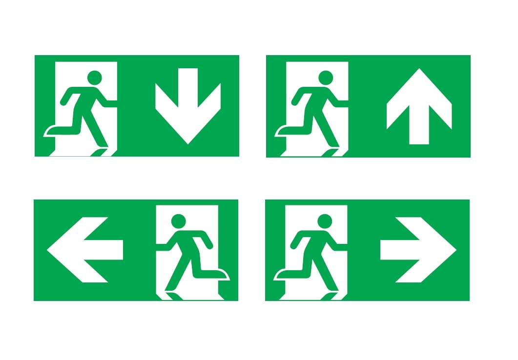 MENVIER CSA SRL - MNVIP65DBLLEG7010 IP65 PITTOGRAMMI BIFACCIALI (ISO7010)