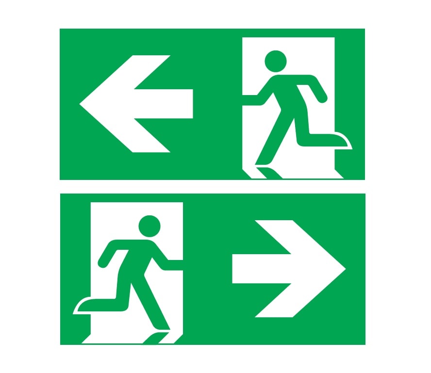 MENVIER CSA SRL - MNVO-ESP40-ILR VELOS PANNELLO ISO7010 SINISTRA/DESTRA 4