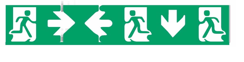 MENVIER CSA SRL - MNVSL23A SAFELITE SET 3 PITTOGRAMMI ISO7010