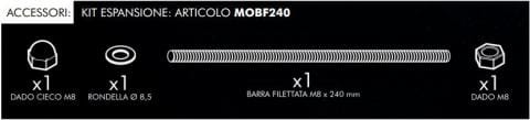 CANALPLAST - CANMOBF240 KIT ESPANSIONE MONOLYTO UNICA M8X240MM