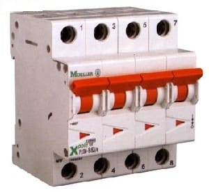 EATON MANIFACTURING - EAO243399 PLS4-B32/4 INT. MT 4,5KA 4P B 32A
