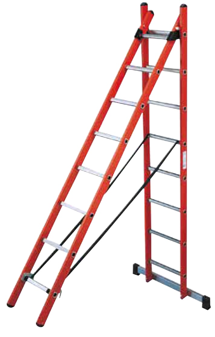 OCMEI S.R.L. - OCMMP-634/2-D SCALA ISOLATA A DOPPIA SALITA 8 + 8 GRAD