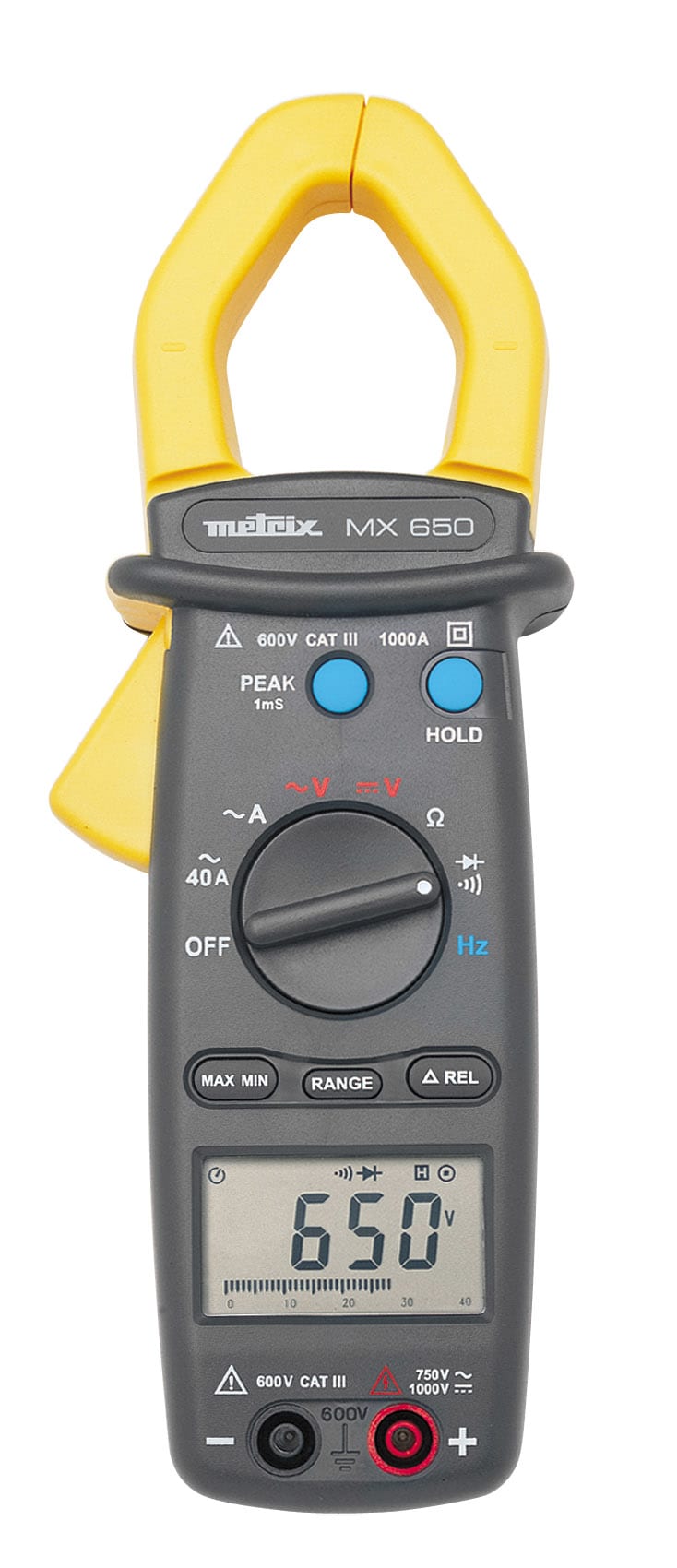 A.M.R.A. SPA - AMRMX0650-Z MX650 MULTIMETRO A PINZA 1000A AC