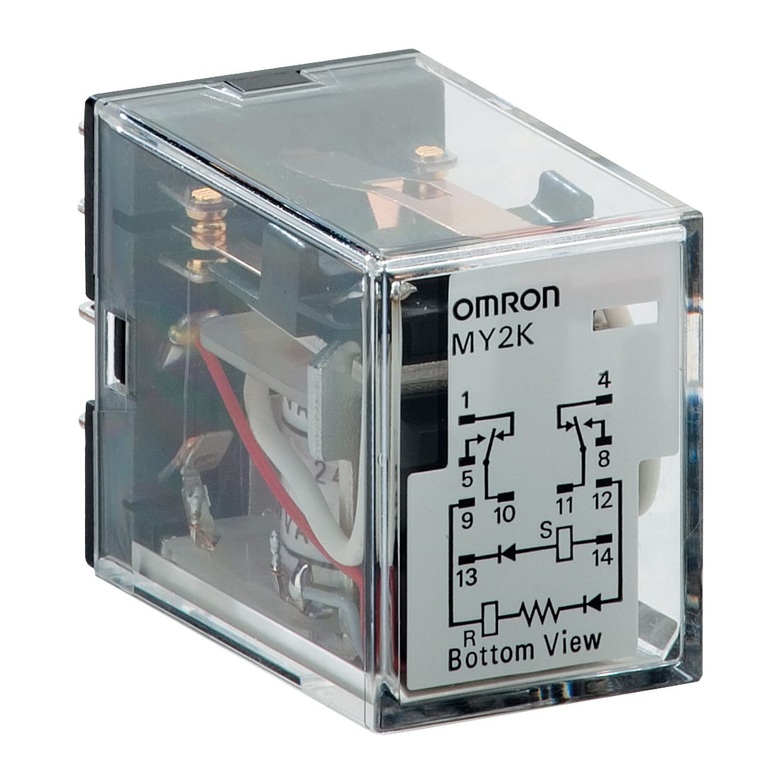OMRON OMRMY2K24DC-1578400 REL MYK A RITENUTA, 24 VCC, DPDT, 3A