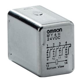 OMRON - OMRMY4H24AC-1141190 rele-Ermetico, 4 SPDT, 3 A/125 Vca,Term
