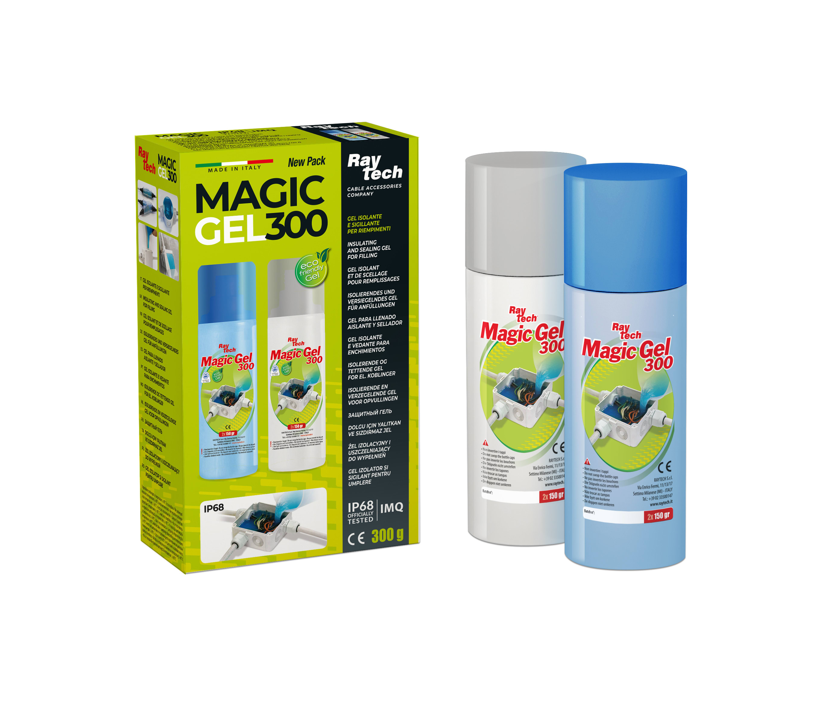 RAYTECH SRL - RYTMAGICGEL-300 MAGIC GEL 300 2 BOTTIGLIE DA 150 ML