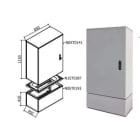 OEC SRL - OECN0ST0185/W ARMADIO 850X1100X450 CON ZOCCOLO NO/SERR