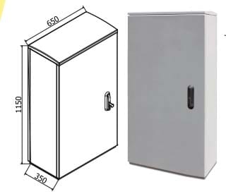 OEC SRL OECN0ST0320/W ARMADIO 650X1100X350 CON ZOCCOLO NO/SERR