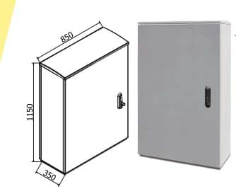 OEC SRL - OECN0ST0335/12 Armadio 850X1100X350 con serratura 12