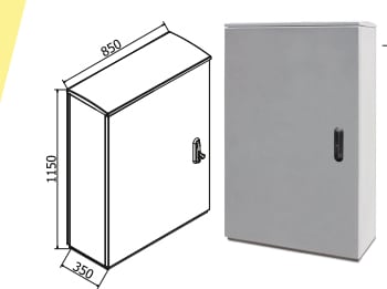 OEC SRL OECN0ST0379 ARMADIO 850X1100X350 CON ZOCCOLO
