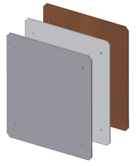 OEC SRL - OECN1ST0221 PIASTRA FONDO ACCIAIO 2MM ARMADI 610X609