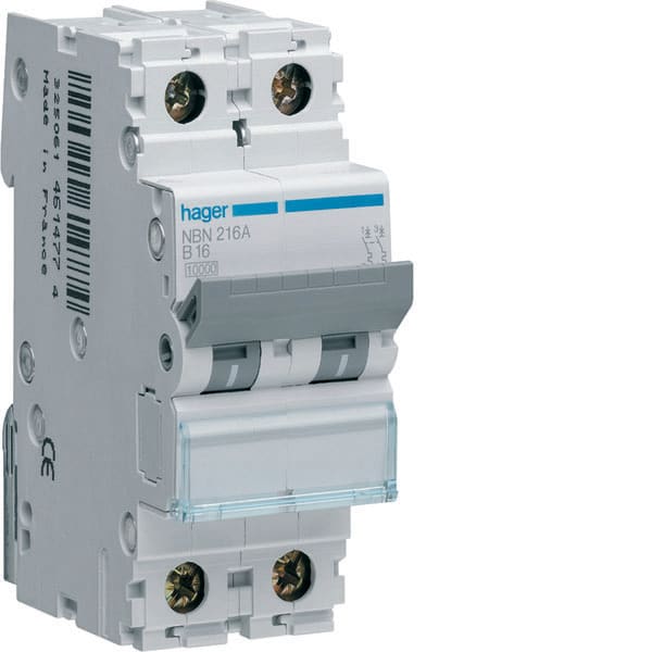 HAGER - HAGNBN240A INTERR. AUTOM. 2P 40A 10KA B 2M