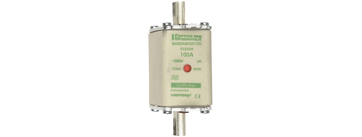 MERSEN ITALIA SPA - XESNH00AM50V100 FUS. NH BT TAGLIA 00 - 500VAC AM 100A