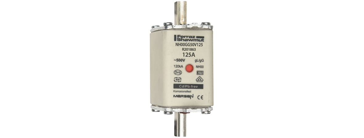 MERSEN ITALIA SPA - XESNH00GG50V125 FUS. NH BT TAGLIE 00 GG 500VAC 125A