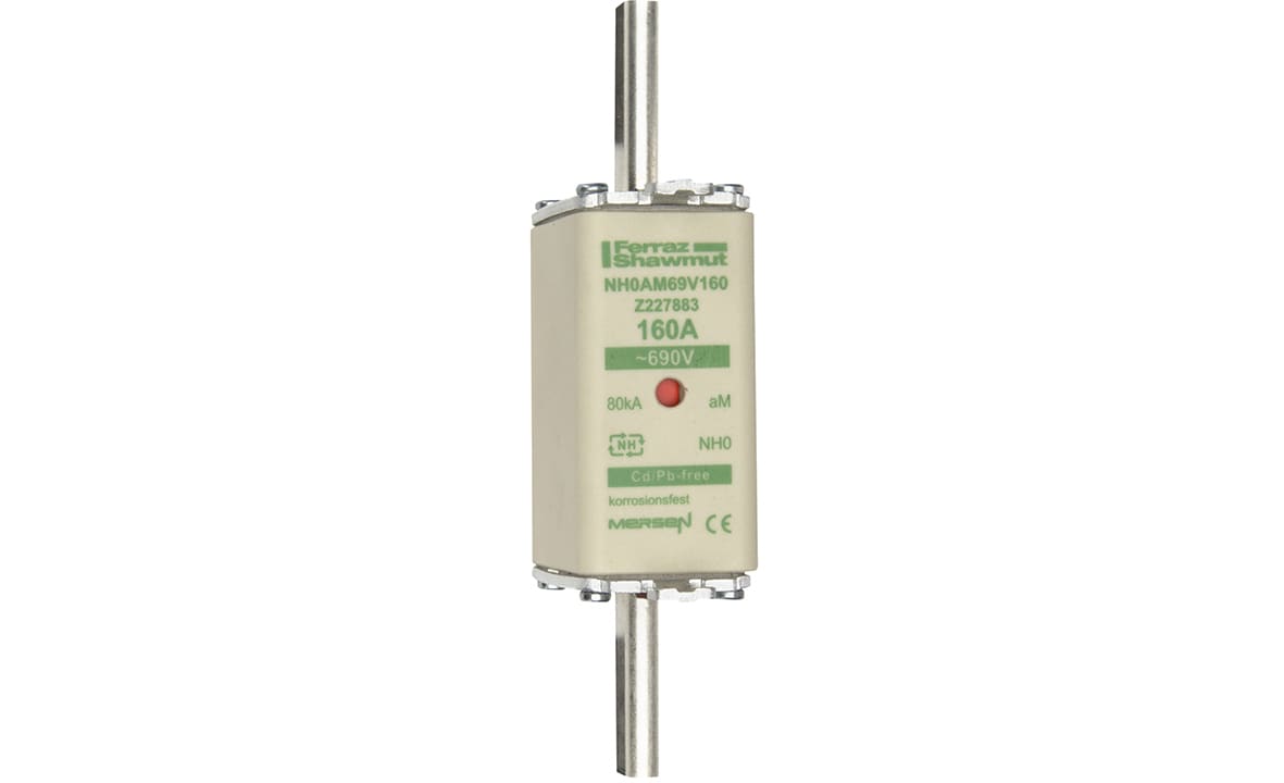 MERSEN ITALIA SPA - XESNH0AM69V160 FUS. NH BT TAGLIA 0 - 690VAC AM 160A