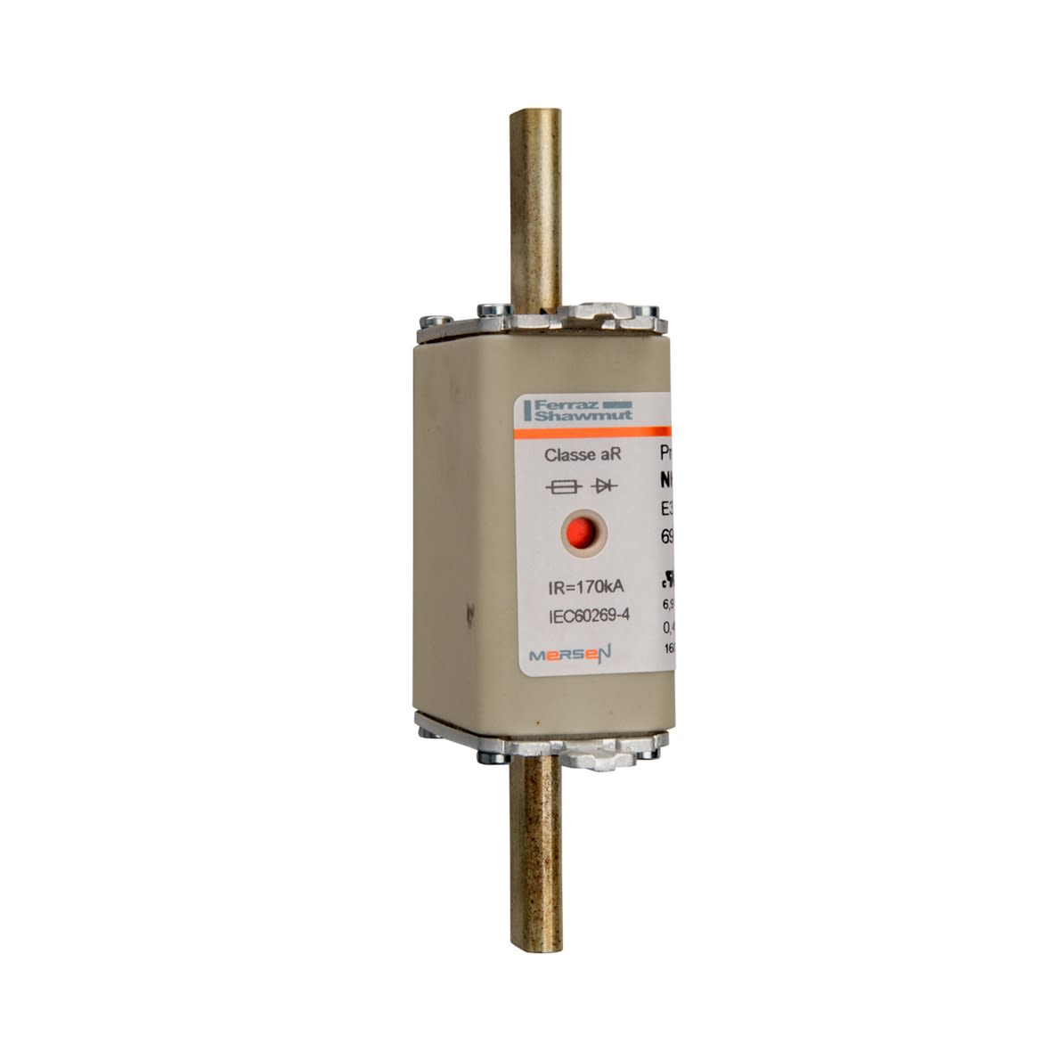 MERSEN ITALIA SPA - XESNH0UD69V315PV FUS. NH T.0 URD 690VAC CON PERC. 315A