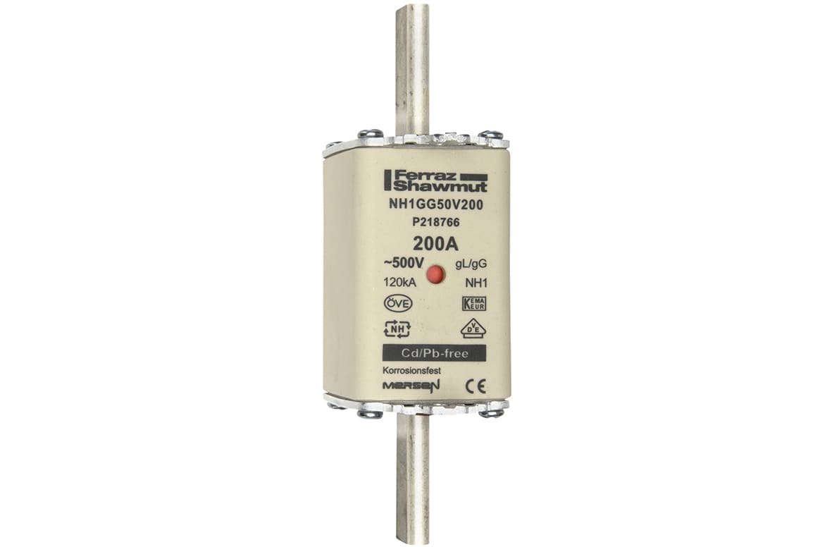 MERSEN ITALIA SPA - XESNH1GG50V200 FUS. NH BT TAGLIA 1 - 500VAC GG 200A