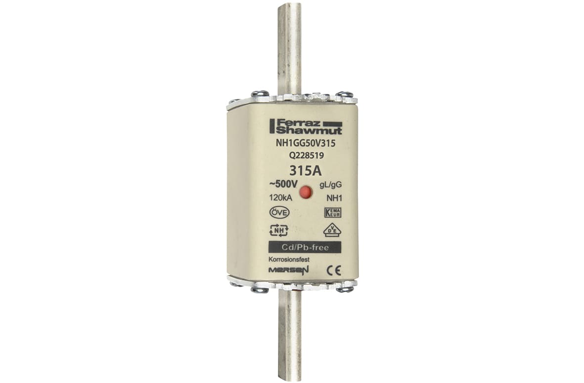 MERSEN ITALIA SPA - XESNH1GG50V315 FUS. NH BT TAGLIA 1 - 500VAC GG 315A
