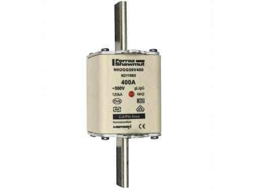 MERSEN ITALIA SPA - XESNH2GG50V400 FUS. NH BT TAGLIA 2 - 500VAC GG 400A