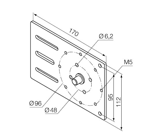 NICE SPA - NIC525.10021 SUPPORTO UNIV. MEDIUM M