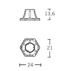 NOBILE ITALIA - NOBBASE PICCOLA/NA BASE PER LAMPIONI PICCOLI ANTRACITE