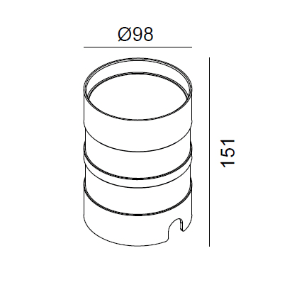 NOBILE ILLUMINAZIONE - NOBC/CASSA X 93011 C/CASSA X ART. 93011-93021