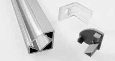 NOBILE ILLUMINAZIONE - NOBKIT/BAR/STRIP/6 KIT X BARRA/STRIP/6: 4 TAPPI E 4 CLIPS