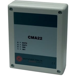 NOTIFIER ITALIA SR NOTCMA22 MOD INTERF 2 INGRESSI 2 USCITE