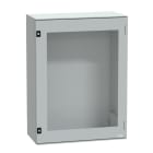 SCHNEIDER ELECTRIC - SNRNSYPLM86TG Cassetta in poliestere montata a parete, PanelSeT PLM, porta trasparente, 847x636x300mm, IP66, IK08, RAL 7035