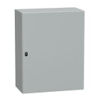 SCHNEIDER ELECTRIC - SNRNSYS3D10840P Cassetta in acciaio montata a parete, PanelSeT S3D, porta piena, con piastra di montaggio, 1000x800x400mm, IP66, IK10