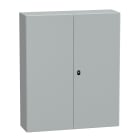 SCHNEIDER ELECTRIC - SNRNSYS3D121030DP Cassetta in acciaio montata a parete, PanelSeT S3D, porta piena e piastra di montaggio 1200x1000x300, IP55, IK10