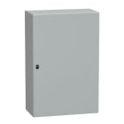 SCHNEIDER ELECTRIC - SNRNSYS3D12840P Cassetta in acciaio montata a parete, PanelSeT S3D, porta piena, con piastra di montaggio, 1200x800x400mm, IP66, IK10