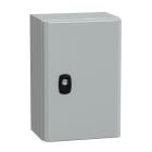 SCHNEIDER ELECTRIC - SNRNSYS3D3215P Cassetta in acciaio montata a parete, PanelSeT S3D, porta piena, con piastra di montaggio, 300x200x150 mm, IP66, IK10