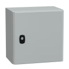 SCHNEIDER ELECTRIC - SNRNSYS3D3320 Cassetta in acciaio montata a parete, PanelSeT S3D, porta piena senza piastra 300x300x200 mm, IP66, IK10