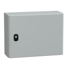 SCHNEIDER ELECTRIC - SNRNSYS3D3415 Cassetta in acciaio montata a parete, PanelSeT S3D, porta piena, senza piastra di montaggio, 300x400x150 mm, IP66, IK10