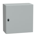 SCHNEIDER ELECTRIC - SNRNSYS3D6630 Cassetta in acciaio montata a parete, PanelSeT S3D, porta piena, senza piastra di montaggio, 600x600x300mm, IP66, IK10
