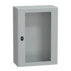 SCHNEIDER ELECTRIC - SNRNSYS3D7525T Cassetta in acciaio montata a parete, PanelSeT S3D, porta trasparente, senza piastra di montaggio, 700x500x250mm, IP66, IK08