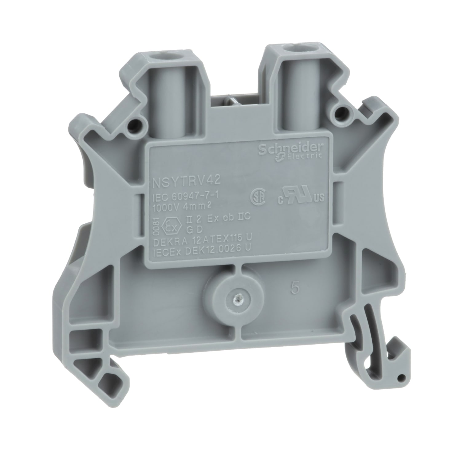 SCHNEIDER ELECTRIC SNRNSYTRV42 MORS VITE, 2PT, 4MMQ, GRIGIO