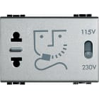 BTICINO - BTINT4177 LIGHT TECH - PRESA RASOIO MODULARE 230V