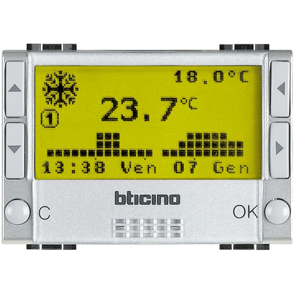 BTICINO BTINT4451 LIGH TECHT - CRONOTERMOSTATO A BATTERIE