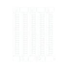 CABUR SRL - CBRNU0851LV CNU/8/51/L TAB.100 TESSERE L VER