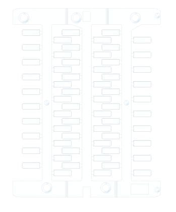 CABUR SRL - CBRNUT23S NUT/23 TESS.TUB.L=23MM (X60) SMARTPRINT