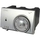 ORBIS - ORBOB322720 TEK SW ALLUMINIO Termostati elettronici da incasso, selettore riscaldamento/condizionamento, modalità notturna, 2 batterie 1.5V