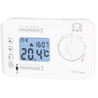 ORBIS - ORBOB326100 VIRTUS Cronotermostato digitale da parete, programmazione giornaliera con cavalieri, colore BIANCO, alim. 2 batterie 1,5V