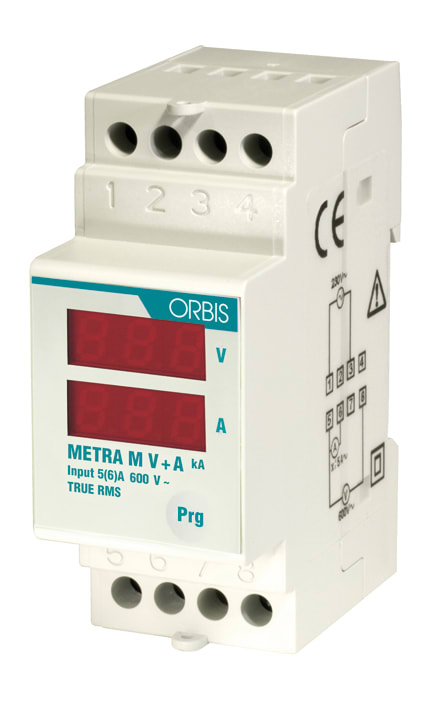 ORBIS - ORBOB520020 METRA M-V+A STRU.VOLT+AMP X/5ADISP.LED 2