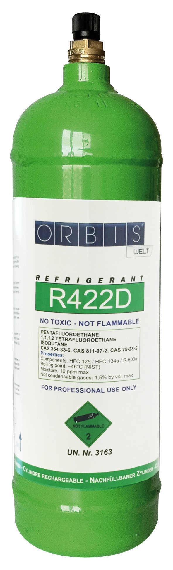ORBIS - ORBOB576121 BOMBOLA GAS R422D 1L.- 0.85KG