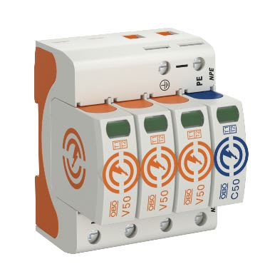 OBO BETTERMANN - OBO5093526 V50-3+NPE-280 LIMITATORE DI TIPO 1+2 3 P