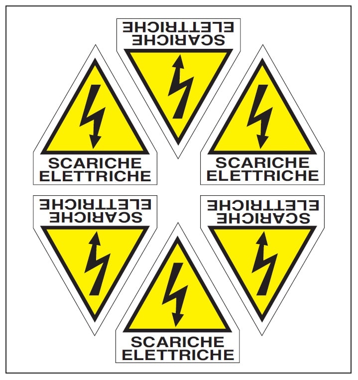 OCMEI SRL OCM6ET2356 CF.10F ETICH. SCAR.ELETTRICHE L.60+15 (6