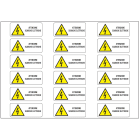 OCMEI SRL - OCM6ET2491 CF.10F ETICH. ATTENZIONE PERICOLO (18XF)
